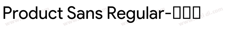 Product Sans Regular字体转换